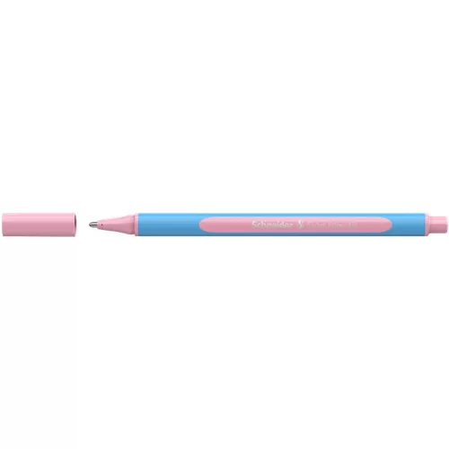 Golyóstoll, 0,7 mm, kupakos, SCHNEIDER "Slider Edge XB Pastel", rózsa
