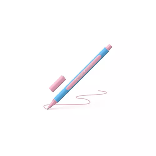 Golyóstoll, 0,7 mm, kupakos, SCHNEIDER "Slider Edge XB Pastel", rózsa