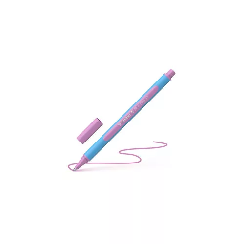 Golyóstoll, 0,7 mm, kupakos, SCHNEIDER "Slider Edge XB Pastel", lila