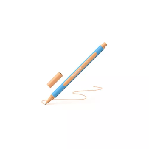 Golyóstoll, 0,7 mm, kupakos, SCHNEIDER "Slider Edge XB Pastel", barack