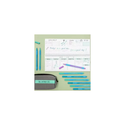 Golyóstoll, 0,7 mm, kupakos, SCHNEIDER "Slider Edge XB Pastel", menta