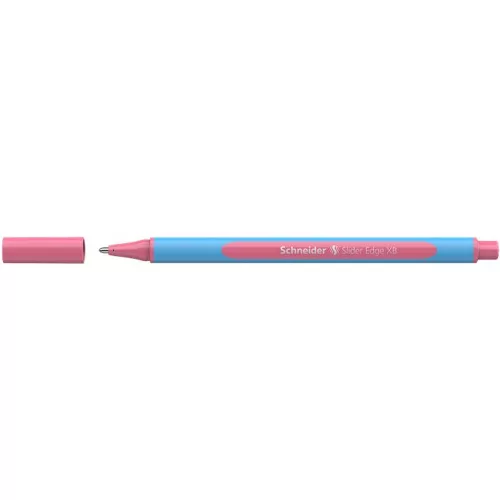 Golyóstoll, 0,7 mm, kupakos, SCHNEIDER "Slider Edge XB Pastel", flamingó