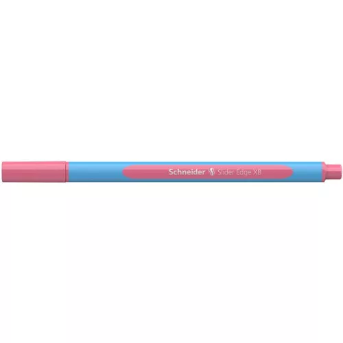 Golyóstoll, 0,7 mm, kupakos, SCHNEIDER "Slider Edge XB Pastel", flamingó