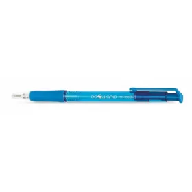  Golyóstoll, 0,4 mm, nyomógombos, FLEXOFFICE "EasyGrip", kék