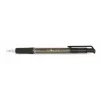 Golyóstoll, 0,4 mm, nyomógombos, FLEXOFFICE "EasyGrip", fekete