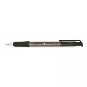   Golyóstoll, 0,4 mm, nyomógombos, FLEXOFFICE "EasyGrip", fekete