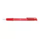Golyóstoll, 0,4 mm, nyomógombos, FLEXOFFICE "EasyGrip", piros