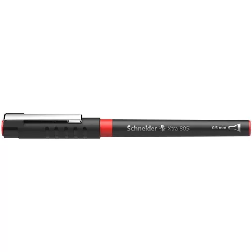 Rollertoll, 0,5 mm, tűhegyű, SCHNEIDER "XTRA 805", piros