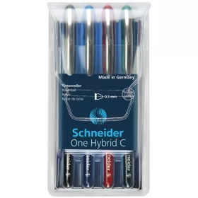   Rollertoll készlet, 0,3 mm, SCHNEIDER "One Hybrid C", 4 szín