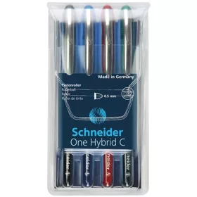   Rollertoll készlet, 0,5 mm, SCHNEIDER "One Hybrid C", 4 szín