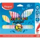 Filctoll készlet, 2,8 mm, kimosható, MAPED "Color'Peps Jungle", 18 különböző szín