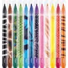 Filctoll készlet, 2,8 mm, kimosható, MAPED "Color`Peps Animals", 12 különböző szín