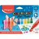 Filctoll készlet, 6,5 mm, kimosható, MAPED "Color'Peps Mini Power", 12 különböző szín