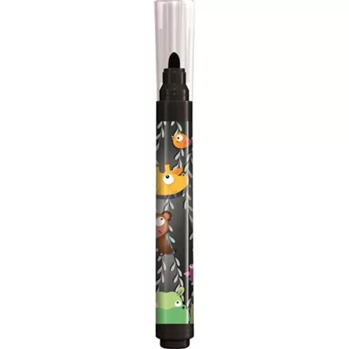 Filctoll készlet, 5 mm, kimosható, vastag, MAPED "Jungle Fever", 12 különböző szín