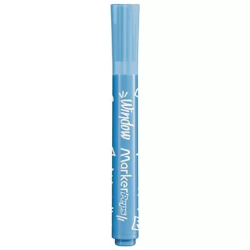 Ablakfilc készlet, vastag, törlőkendővel, 5 mm, MAPED "Marker`Peps", 6 különböző szín