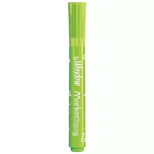 Ablakfilc készlet, vastag, törlőkendővel, 5 mm, MAPED "Marker`Peps", 6 különböző szín