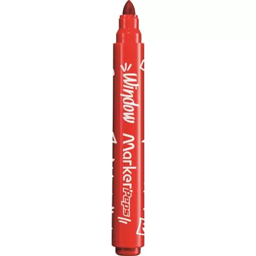 Ablakfilc készlet, vastag, törlőkendővel, 5 mm, MAPED "Marker`Peps", 6 különböző szín
