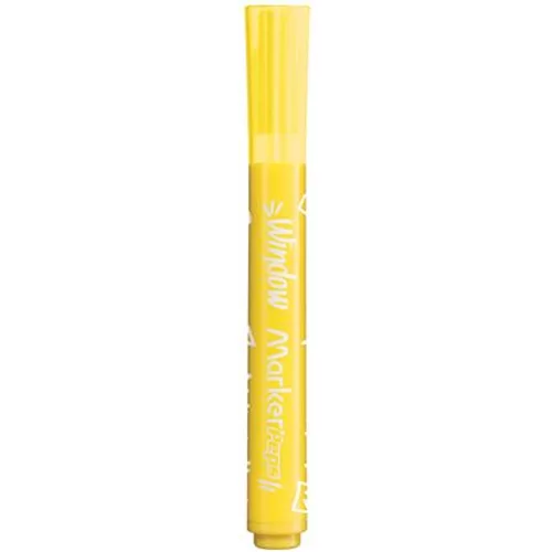 Ablakfilc készlet, vastag, törlőkendővel, 5 mm, MAPED "Marker`Peps", 6 különböző szín