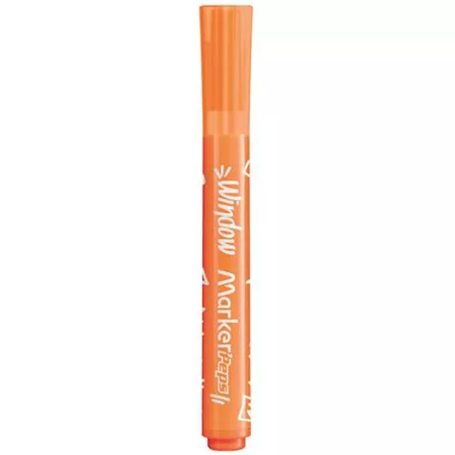 Ablakfilc készlet, vastag, törlőkendővel, 5 mm, MAPED "Marker`Peps", 6 különböző szín