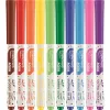 Akvarell filctoll készlet, 3,6 mm, ecsettel, MAPED "Color`Peps Aqua", 10 különböző szín