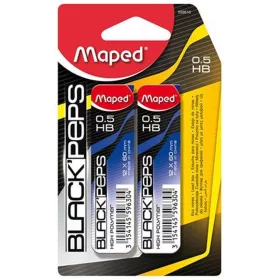   Grafitbél, 0,5 mm, HB, 2x12 szálas, MAPED "Black Peps" - 24szál