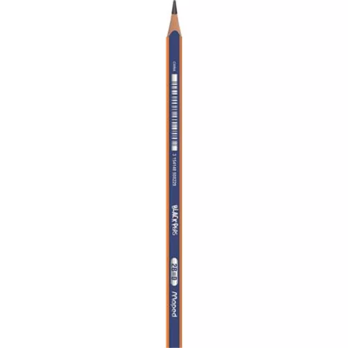 Grafitceruza, 2B, háromszögletű, MAPED "Black` Peps Navy" - 12db