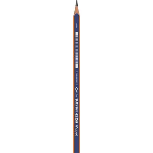 Grafitceruza, ceruzatartó, HB, háromszögletű, MAPED "Black`Peps Navy" - 72db