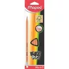 Grafitceruza radírral, HB, FSC 100%, háromszögletű, MAPED "Black'Peps" - 3db