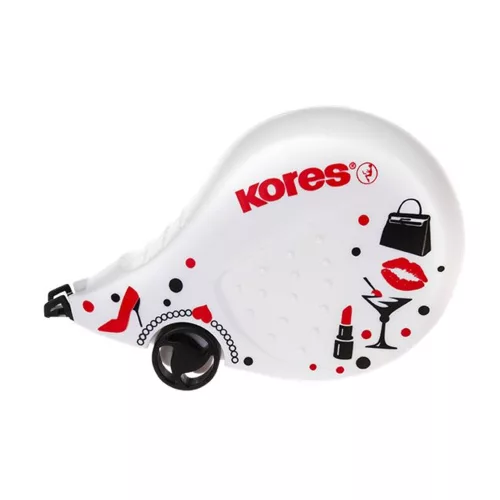 Hibajavító roller, 4,2 mm x 8 m, KORES "Scooter Black&White", vegyes mintákkal