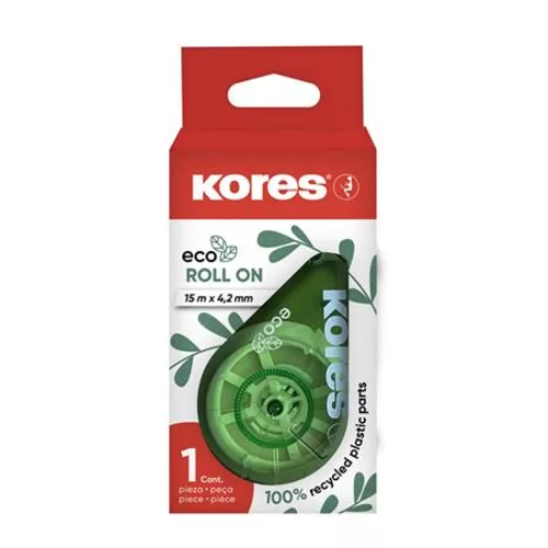 Hibajavító roller, 4,2 mm x 15 m, KORES "ECO Roll On", zöld