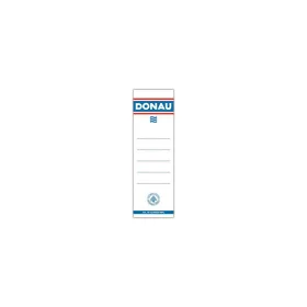   Cserecímke, iratrendezőhöz, öntapadó, 54x153 mm, DONAU, fehér - 20db
