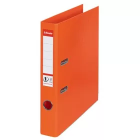   Iratrendező, 50 mm, A4, PP, élvédő sínnel, ESSELTE "Standard", narancssárga