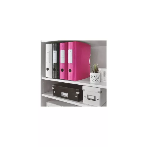 Iratrendező, 82 mm, A4, PP, LEITZ "180 Active Wow", rózsaszín