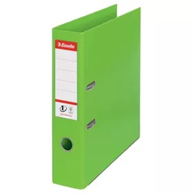   Iratrendező, 75 mm, A4, PP, élvédő sínnel, ESSELTE "Standard", Vivida zöld
