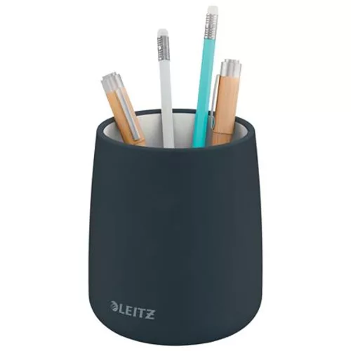 Írószertartó, kerámia, LEITZ "Cosy", bársonyszürke