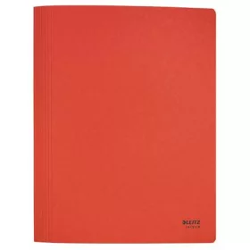 Gyorsfűző, A4, karton, LEITZ "Recycle", piros