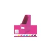 Iratpapucs, PP/karton, 95 mm, LEITZ "Click&Store", rózsaszín