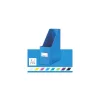 Iratpapucs, PP/karton, 95 mm, LEITZ "Click&Store", kék
