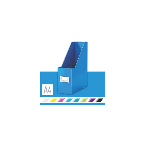 Iratpapucs, PP/karton, 95 mm, LEITZ "Click&Store", kék