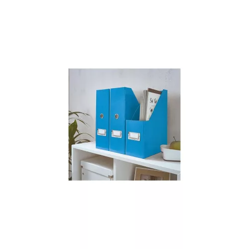 Iratpapucs, PP/karton, 95 mm, LEITZ "Click&Store", kék