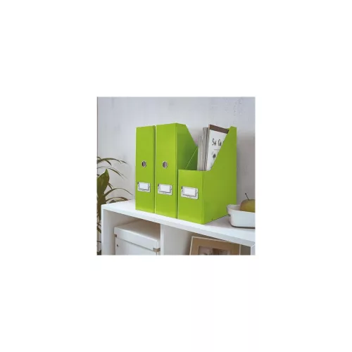 Iratpapucs, PP/karton, 95 mm, LEITZ "Click&Store", zöld