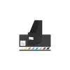Iratpapucs, PP/karton, 95 mm, LEITZ "Click&Store", fekete