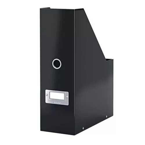 Iratpapucs, PP/karton, 95 mm, LEITZ "Click&Store", fekete