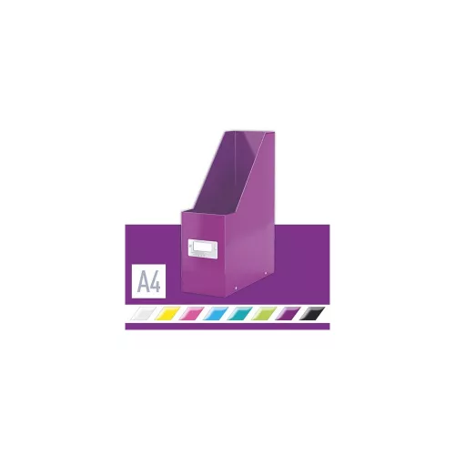 Iratpapucs, PP/karton, 95 mm, LEITZ "Click&Store", lila