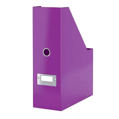 Iratpapucs, PP/karton, 95 mm, LEITZ "Click&Store", lila
