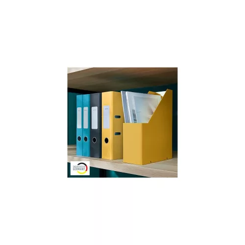 Iratpapucs, PP/karton, 95mm, LEITZ "Cosy Click&Store", melegsárga