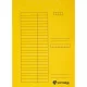 Pólyás dosszié, karton, A4, VICTORIA OFFICE, sárga