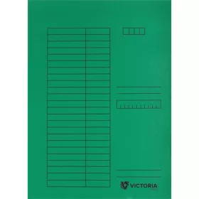 Pólyás dosszié, karton, A4, VICTORIA OFFICE, zöld