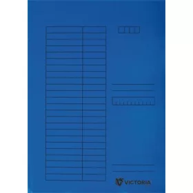 Pólyás dosszié, karton, A4, VICTORIA OFFICE, kék