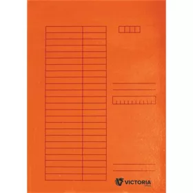Pólyás dosszié, karton, A4, VICTORIA OFFICE, narancs